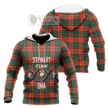 Stewart of Appin Ancient Tartan Knitted Hoodie with Family Crest DNA In Me Style