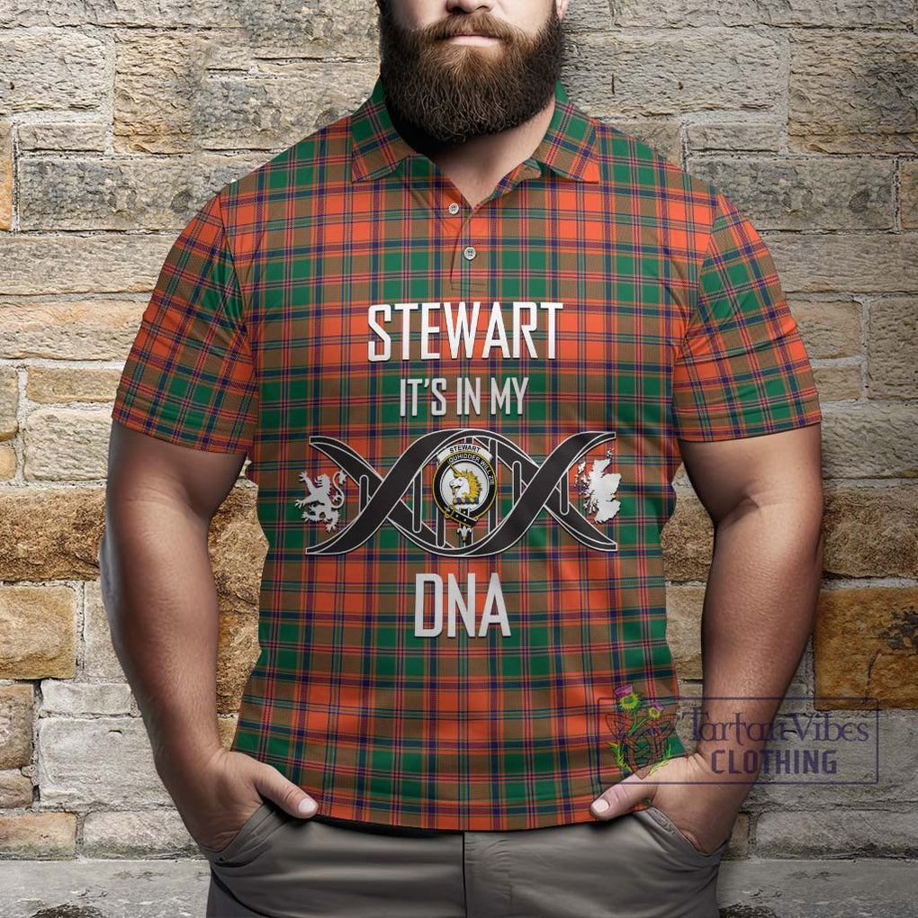 Stewart of Appin Ancient Tartan Polo Shirt with Family Crest DNA In Me Style Kid - Tartanvibesclothing Shop