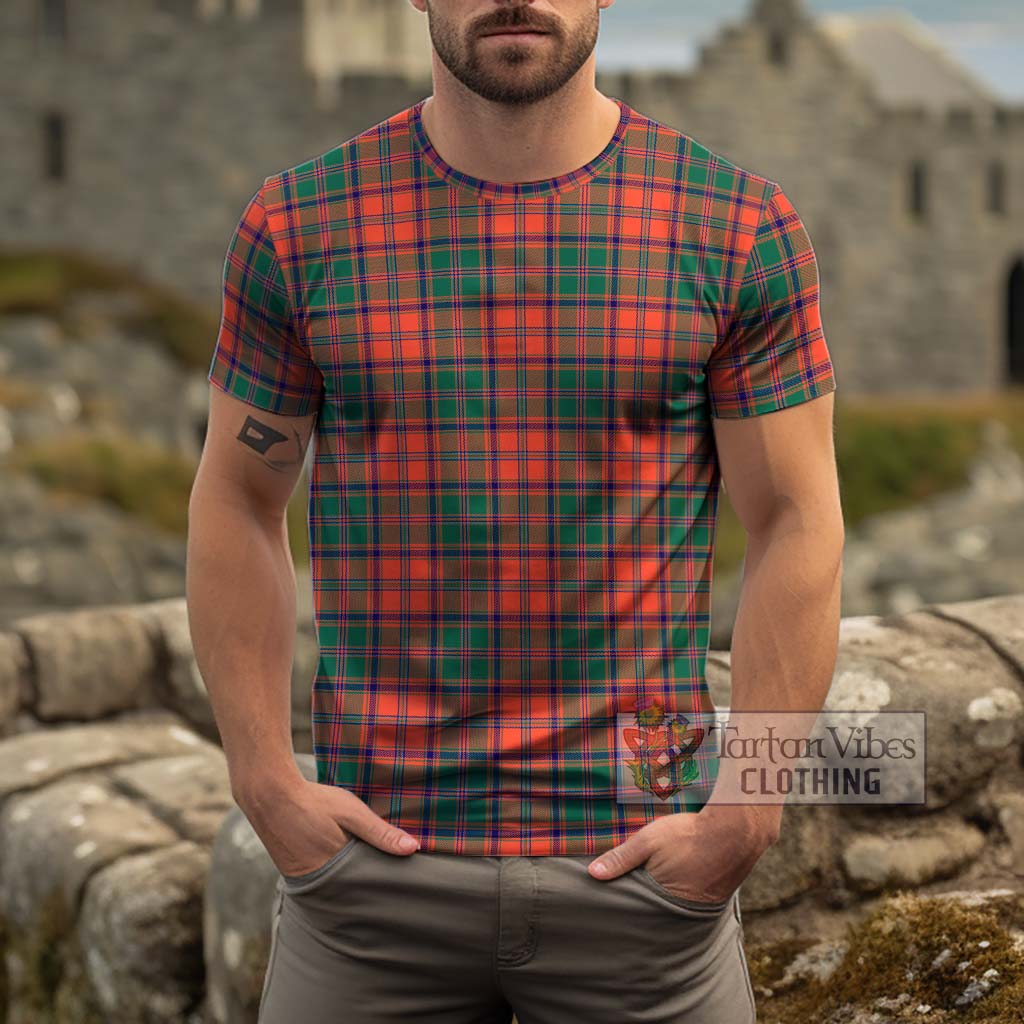 Stewart of Appin Ancient Tartan Cotton T-Shirt Men's Shirt - Tartanvibesclothing Shop