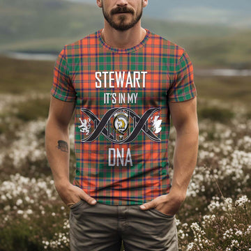 Stewart of Appin Ancient Tartan T-Shirt with Family Crest DNA In Me Style