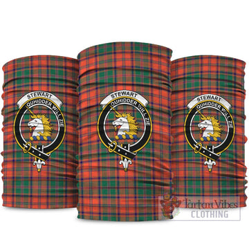 Stewart of Appin Ancient Tartan Neck Gaiters, Tartan Bandanas, Tartan Head Band with Family Crest