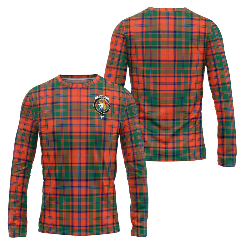 stewart-of-appin-ancient-tartan-long-sleeve-t-shirt-with-family-crest