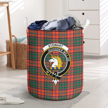 Stewart of Appin Ancient Tartan Laundry Basket with Family Crest