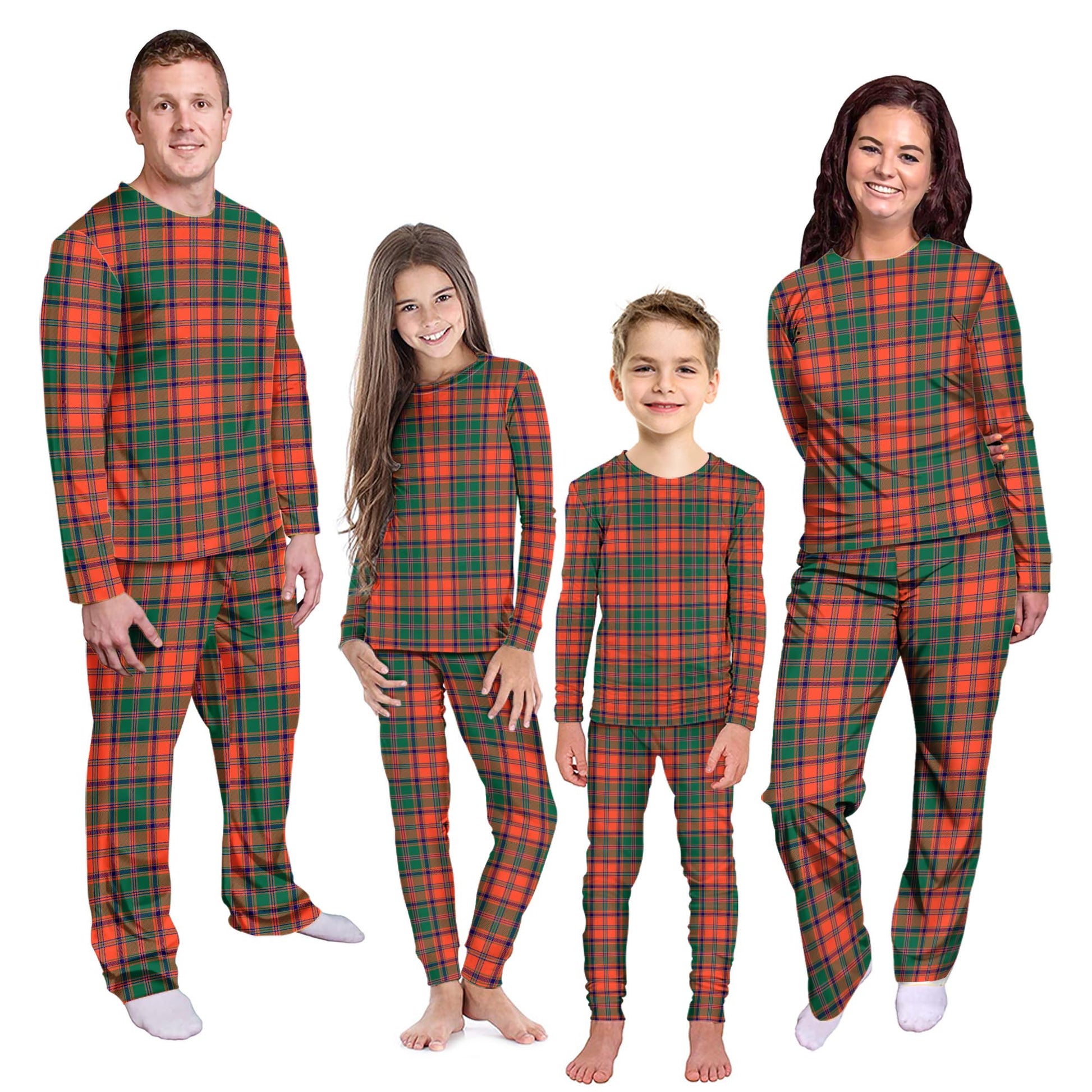 Stewart of Appin Ancient Tartan Pajamas Family Set Kid - Tartan Vibes Clothing