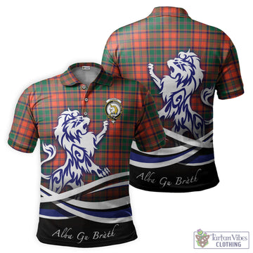 Stewart of Appin Ancient Tartan Polo Shirt with Alba Gu Brath Regal Lion Emblem