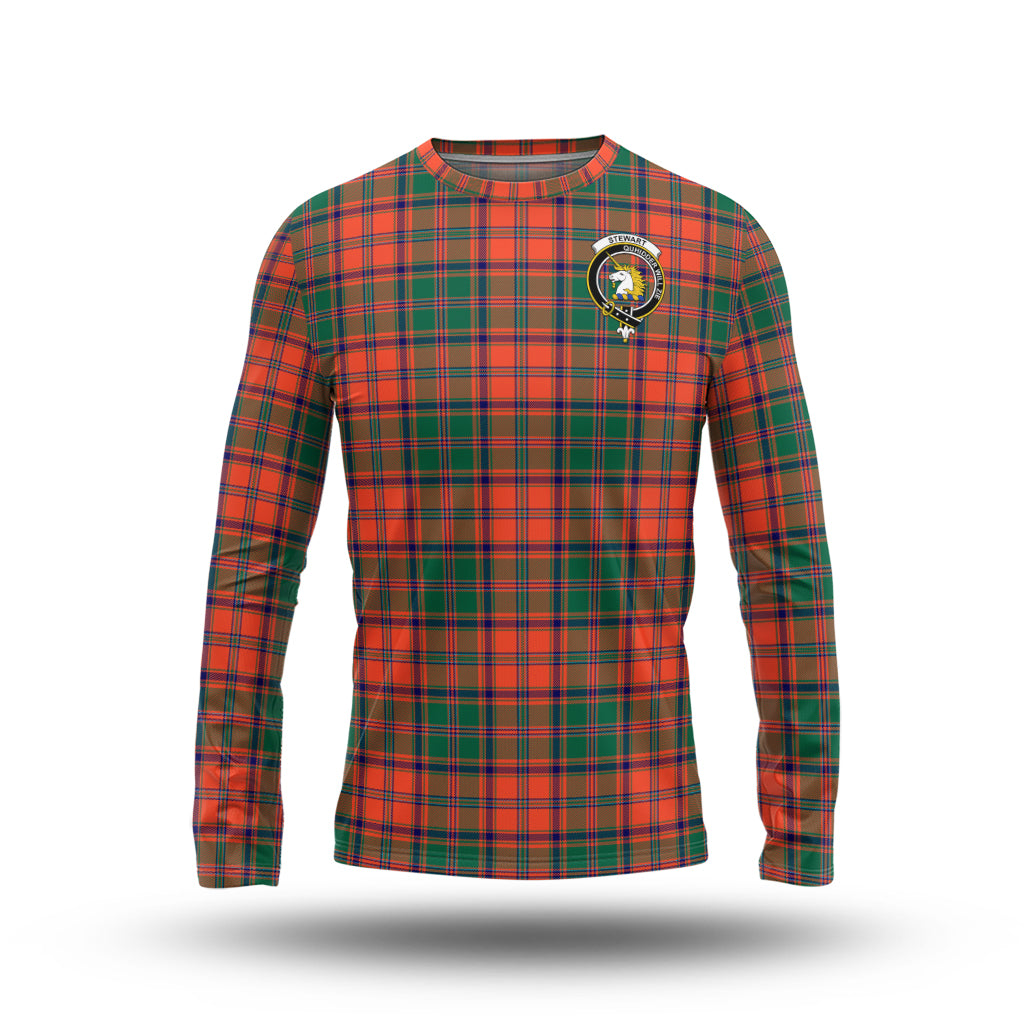 stewart-of-appin-ancient-tartan-long-sleeve-t-shirt-with-family-crest