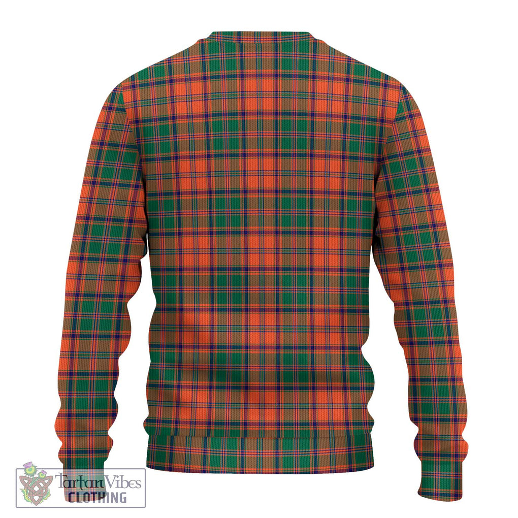 Stewart of Appin Ancient Tartan Knitted Sweater with Family Crest DNA In Me Style - Tartanvibesclothing Shop