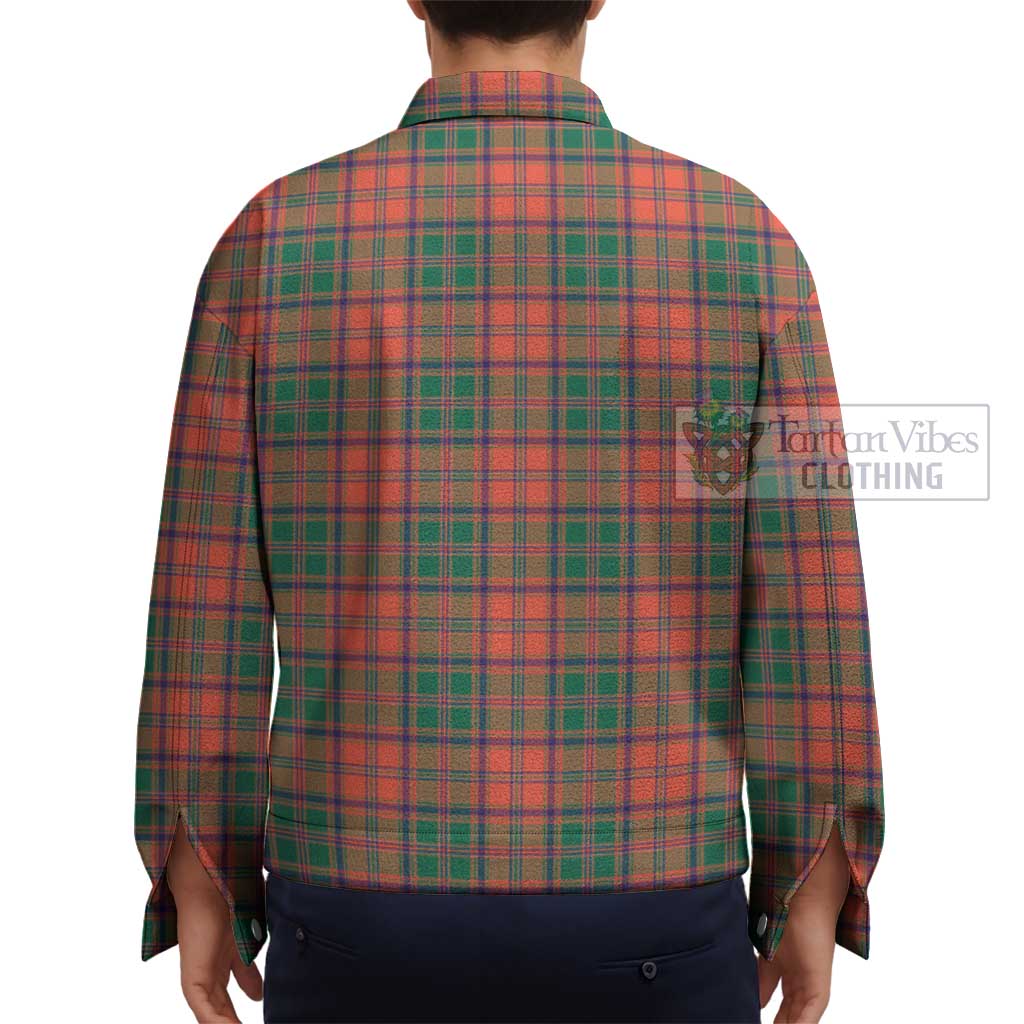 Stewart of Appin Ancient Tartan Unisex Lapel Cotton Jacket - Tartan Vibes Clothing