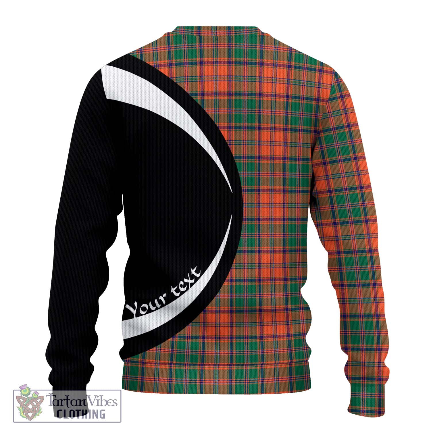 Stewart of Appin Ancient Tartan Knitted Sweater with Family Crest Circle Style - Tartan Vibes Clothing