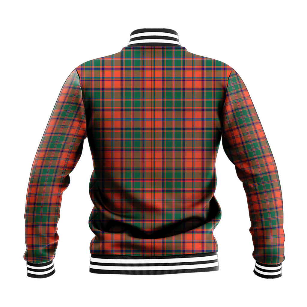 Stewart of Appin Ancient Tartan Baseball Jacket with Family Crest - Tartan Vibes Clothing