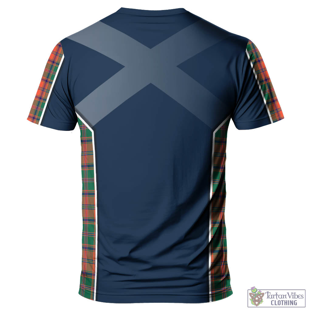 Tartan Vibes Clothing Stewart of Appin Ancient Tartan T-Shirt with Family Crest and Scottish Thistle Vibes Sport Style