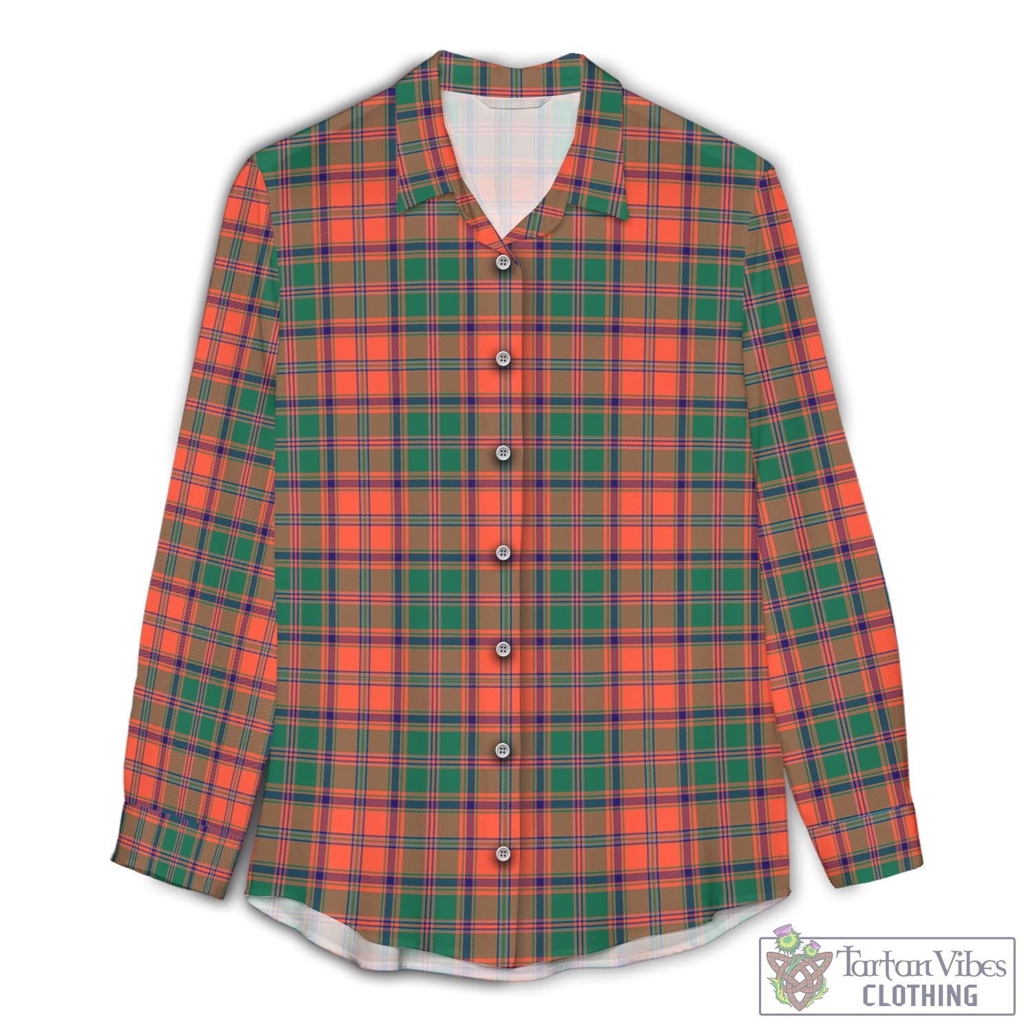 Stewart of Appin Ancient Tartan Womens Casual Shirt