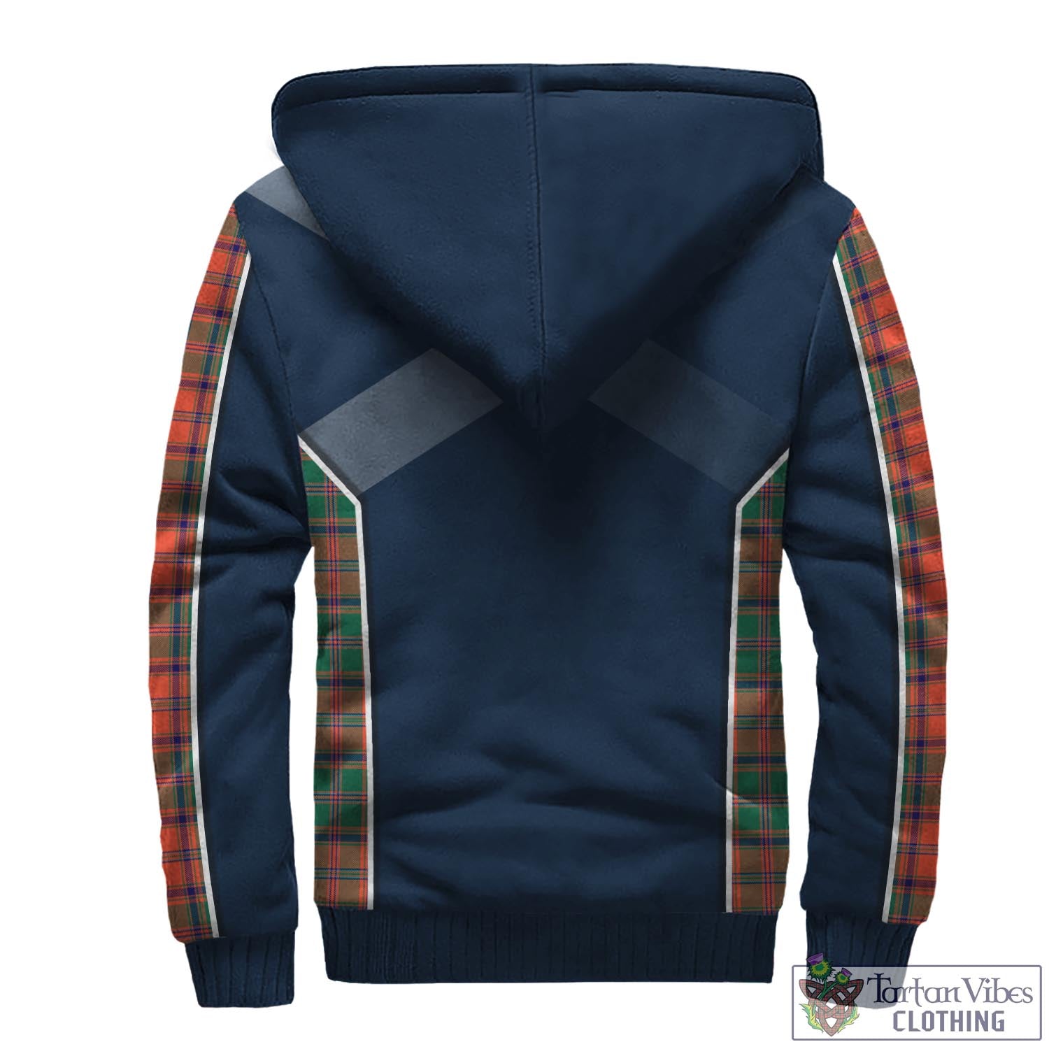 Tartan Vibes Clothing Stewart of Appin Ancient Tartan Sherpa Hoodie with Family Crest and Lion Rampant Vibes Sport Style