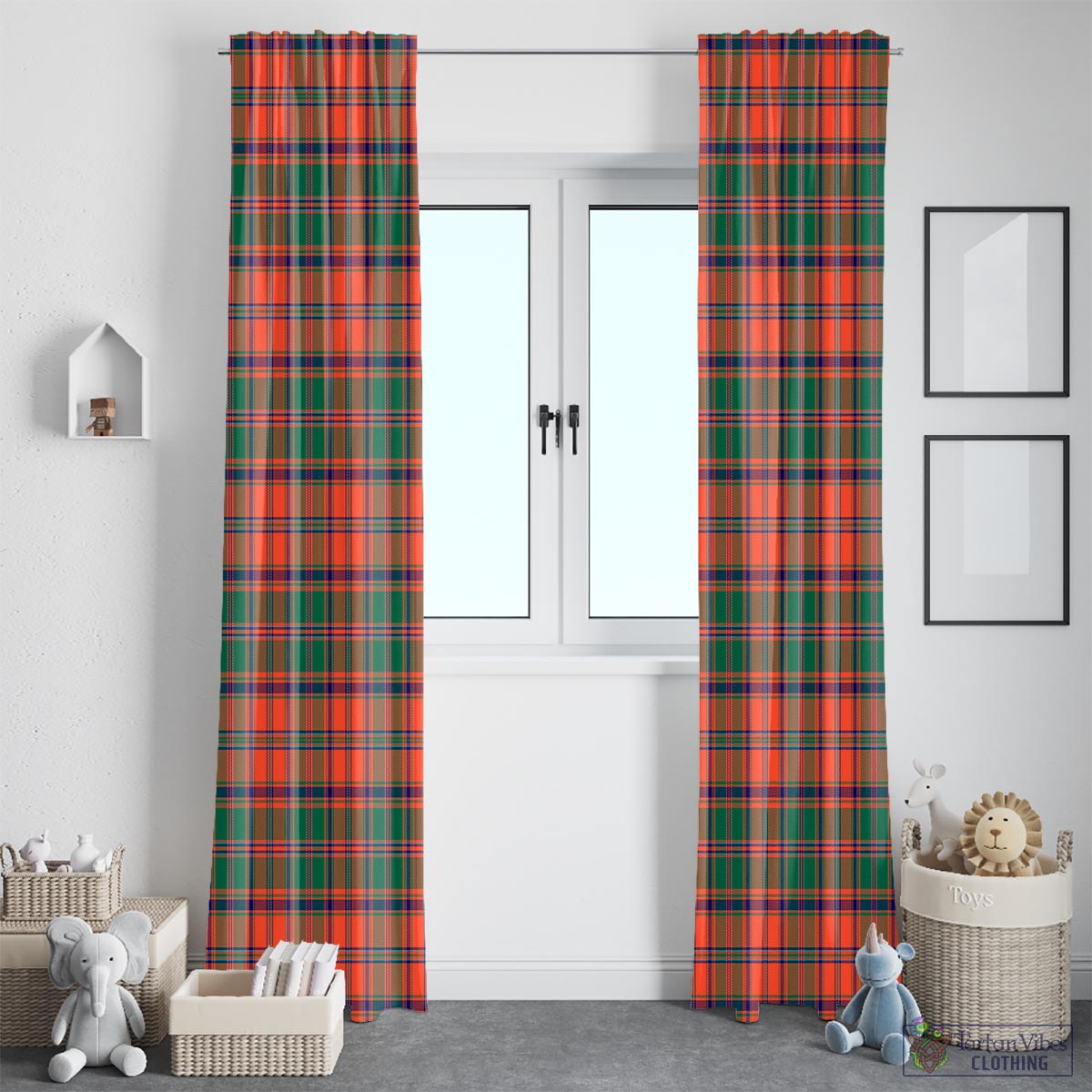 Stewart of Appin Ancient Tartan Window Curtain