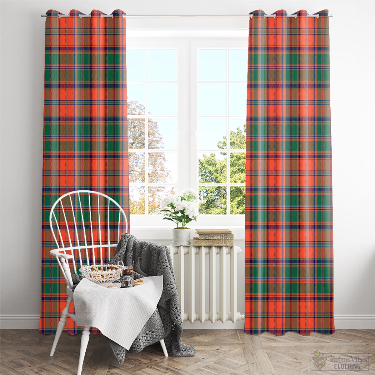 Stewart of Appin Ancient Tartan Window Curtain