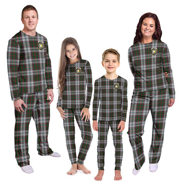 Stewart of Appin Dress Tartan Pajamas Family Set with Family Crest