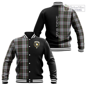 Stewart of Appin Dress Tartan Baseball Jacket with Family Crest and Half Of Me Style