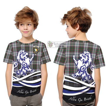 Stewart of Appin Dress Tartan Kid T-Shirt with Alba Gu Brath Regal Lion Emblem