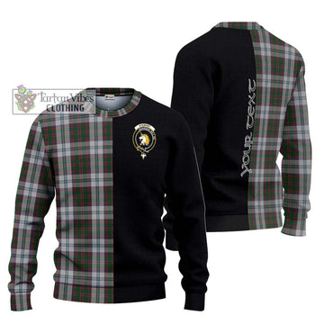 Stewart of Appin Dress Tartan Ugly Sweater with Family Crest and Half Of Me Style