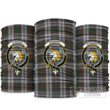 Stewart of Appin Dress Tartan Neck Gaiters, Tartan Bandanas, Tartan Head Band with Family Crest