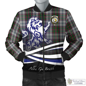 Stewart of Appin Dress Tartan Bomber Jacket with Alba Gu Brath Regal Lion Emblem