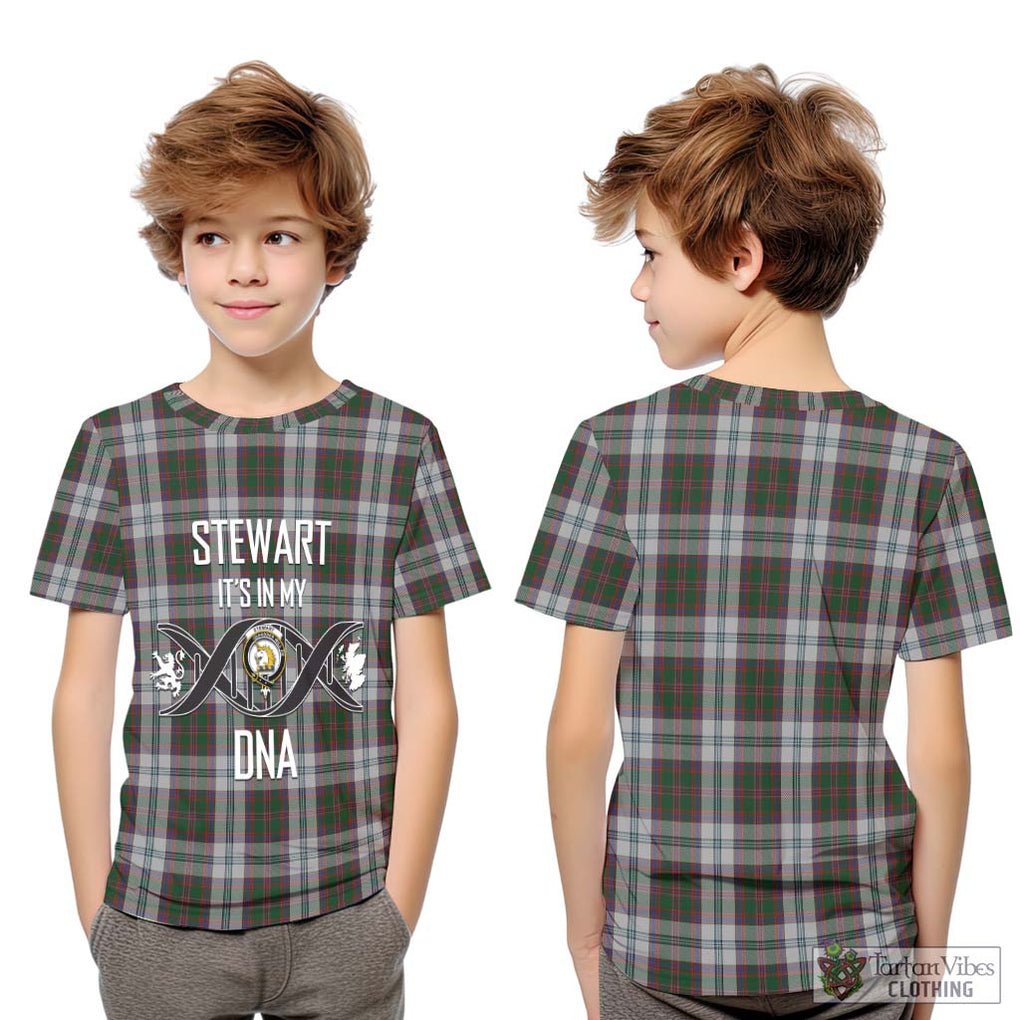 Stewart of Appin Dress Tartan Kid T-Shirt with Family Crest DNA In Me Style Youth XL Size14 - Tartanvibesclothing Shop