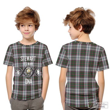 Stewart of Appin Dress Tartan Kid T-Shirt with Family Crest DNA In Me Style