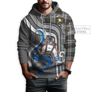 Stewart of Appin Dress Tartan Hoodie with Epic Bagpipe Style