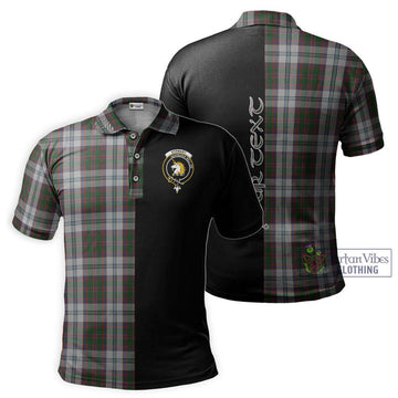 Stewart of Appin Dress Tartan Polo Shirt with Family Crest and Half Of Me Style