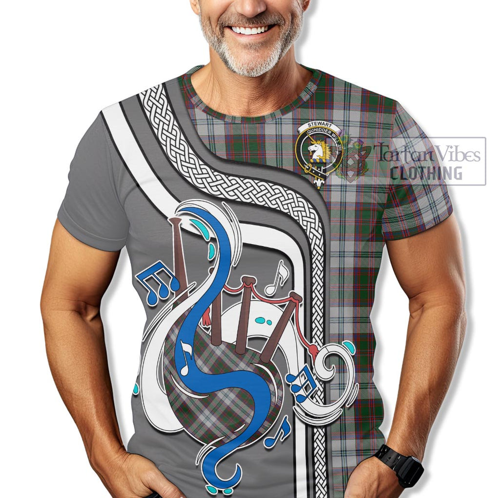 Stewart of Appin Dress Tartan T-Shirt with Epic Bagpipe Style Kid's Shirt - Tartanvibesclothing Shop