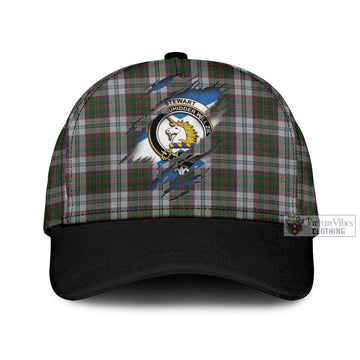 Stewart of Appin Dress Tartan Classic Cap with Family Crest In Me Style