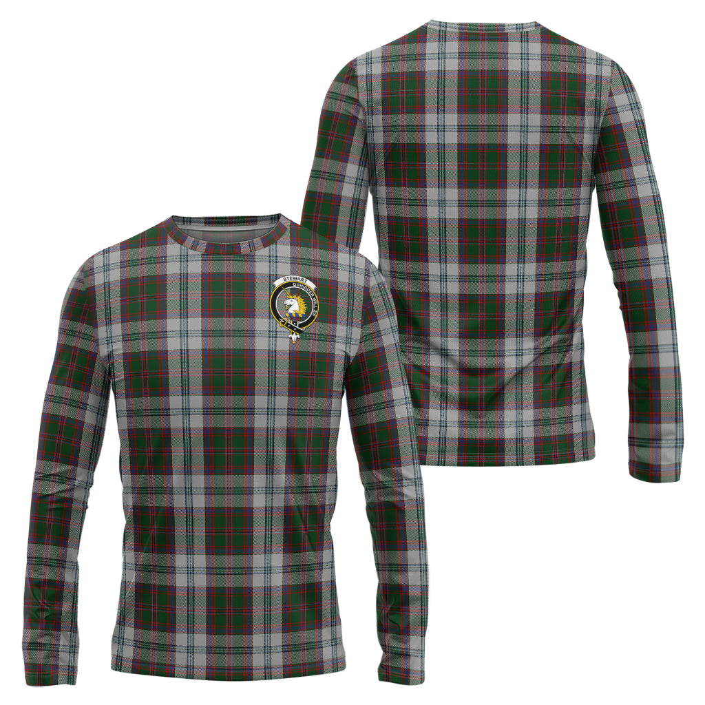 stewart-of-appin-dress-tartan-long-sleeve-t-shirt-with-family-crest