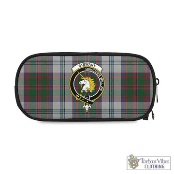 Stewart of Appin Dress Tartan Pen and Pencil Case with Family Crest