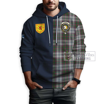 Stewart of Appin Dress Tartan Hoodie Alba with Scottish Lion Royal Arm Half Style