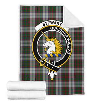 Stewart of Appin Dress Tartan Blanket with Family Crest