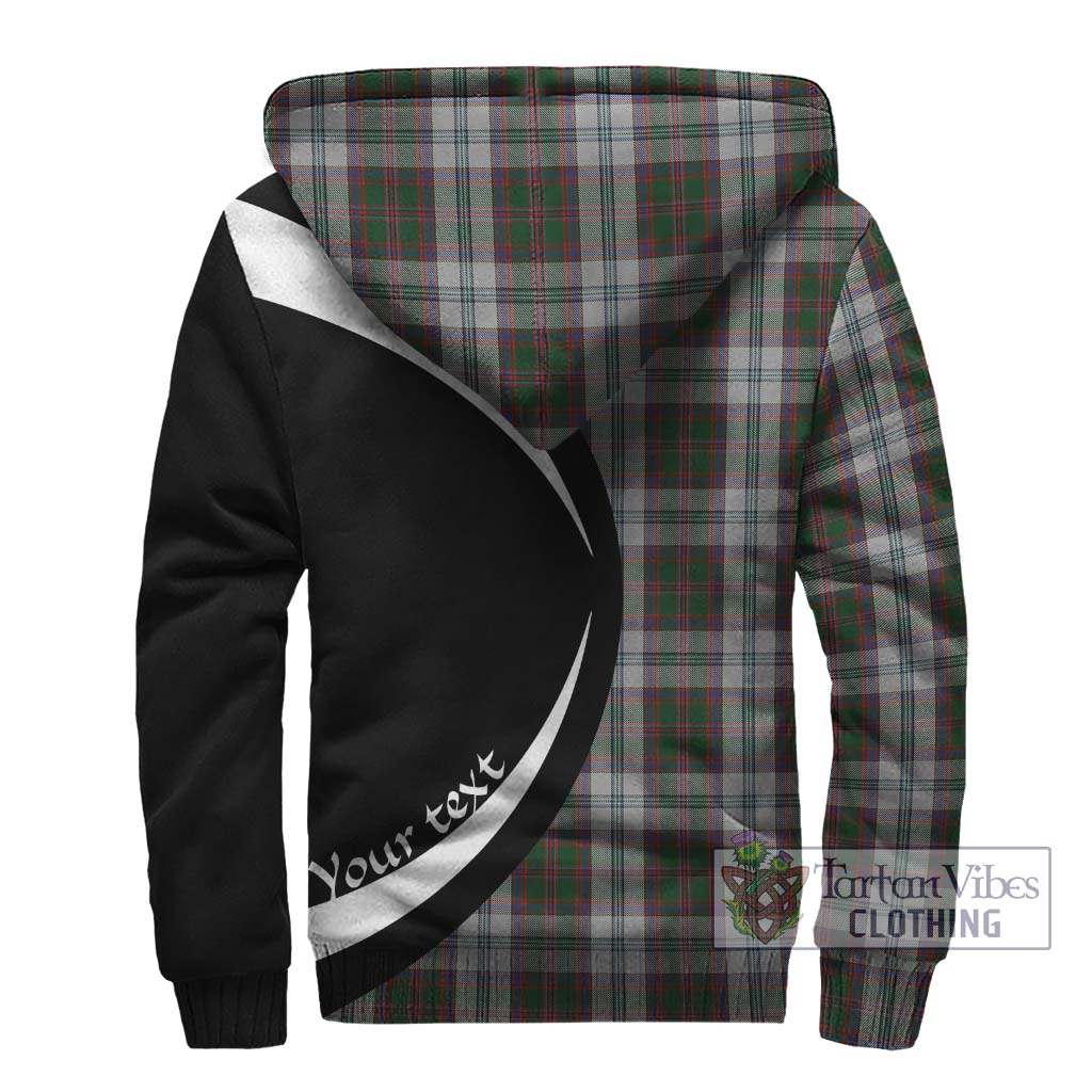 Stewart of Appin Dress Tartan Sherpa Hoodie with Family Crest Circle Style - Tartan Vibes Clothing