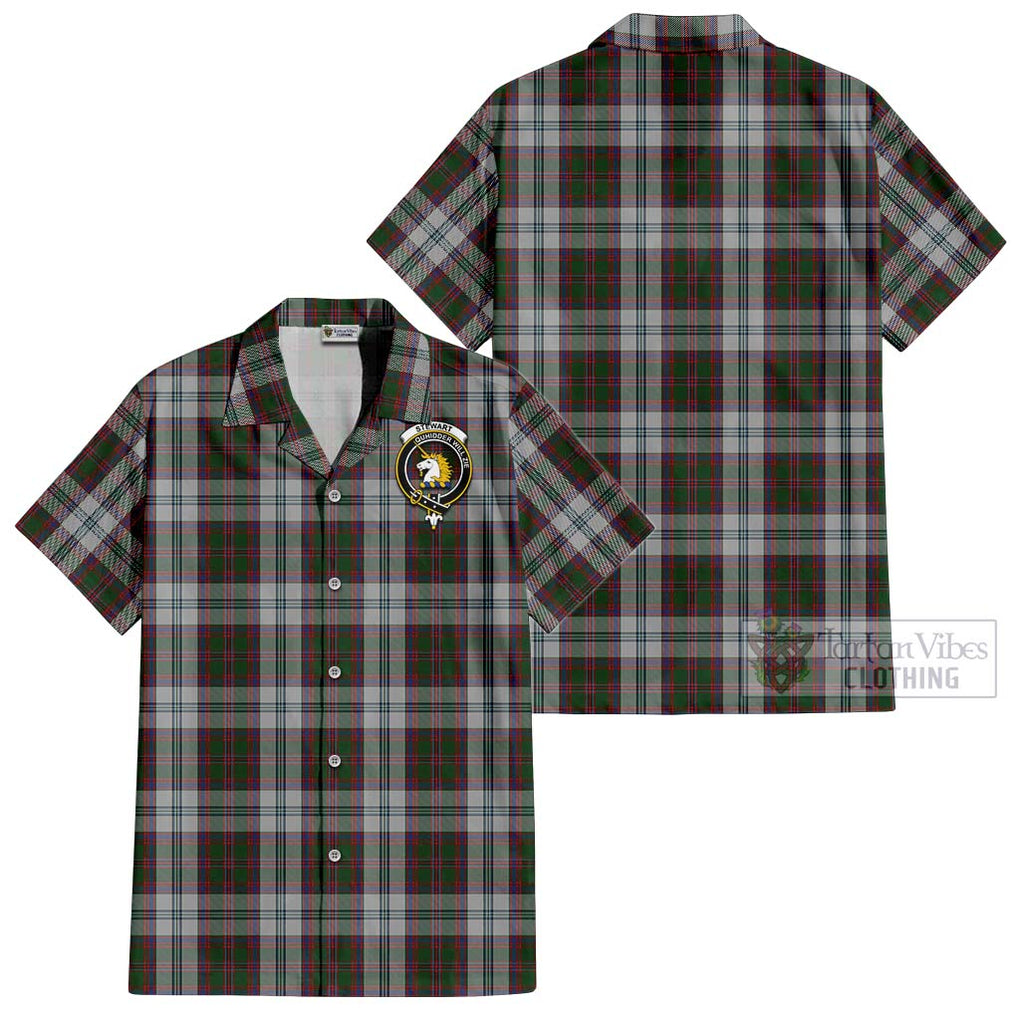 Stewart of Appin Dress Tartan Cotton Hawaiian Shirt with Family Crest Kid - Tartan Vibes Clothing