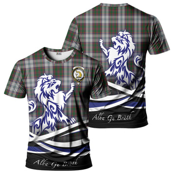 Stewart of Appin Dress Tartan T-Shirt with Alba Gu Brath Regal Lion Emblem