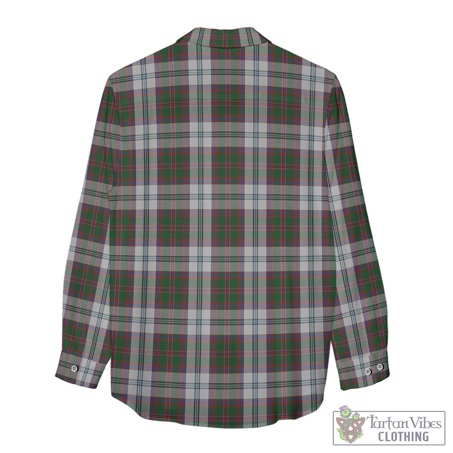 Tartan Vibes Clothing Stewart of Appin Dress Tartan Womens Casual Shirt with Family Crest