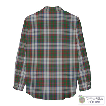 Stewart of Appin Dress Tartan Women's Casual Shirt with Family Crest