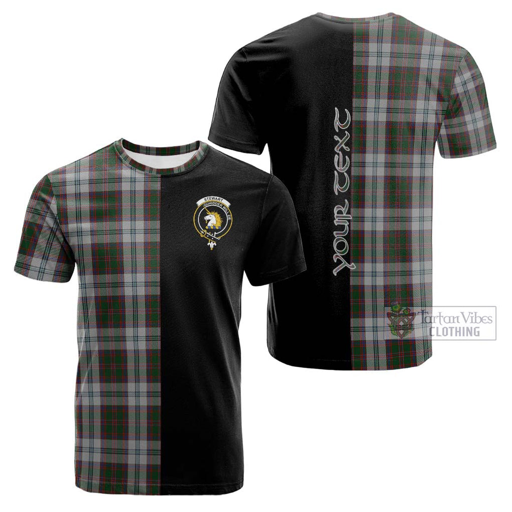 Tartan Vibes Clothing Stewart of Appin Dress Tartan Cotton T-shirt with Family Crest and Half Of Me Style