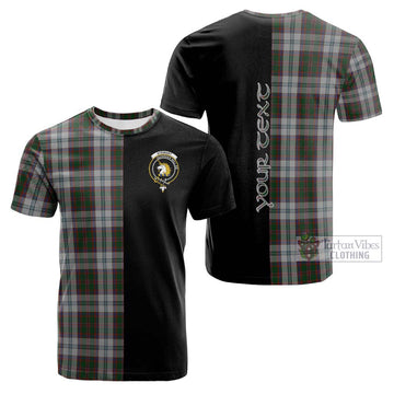 Stewart of Appin Dress Tartan Cotton T-shirt with Family Crest and Half Of Me Style