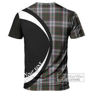 Stewart of Appin Dress Tartan T-Shirt with Family Crest Circle Style