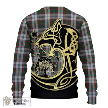 Stewart of Appin Dress Tartan Ugly Sweater with Family Crest Celtic Wolf Style