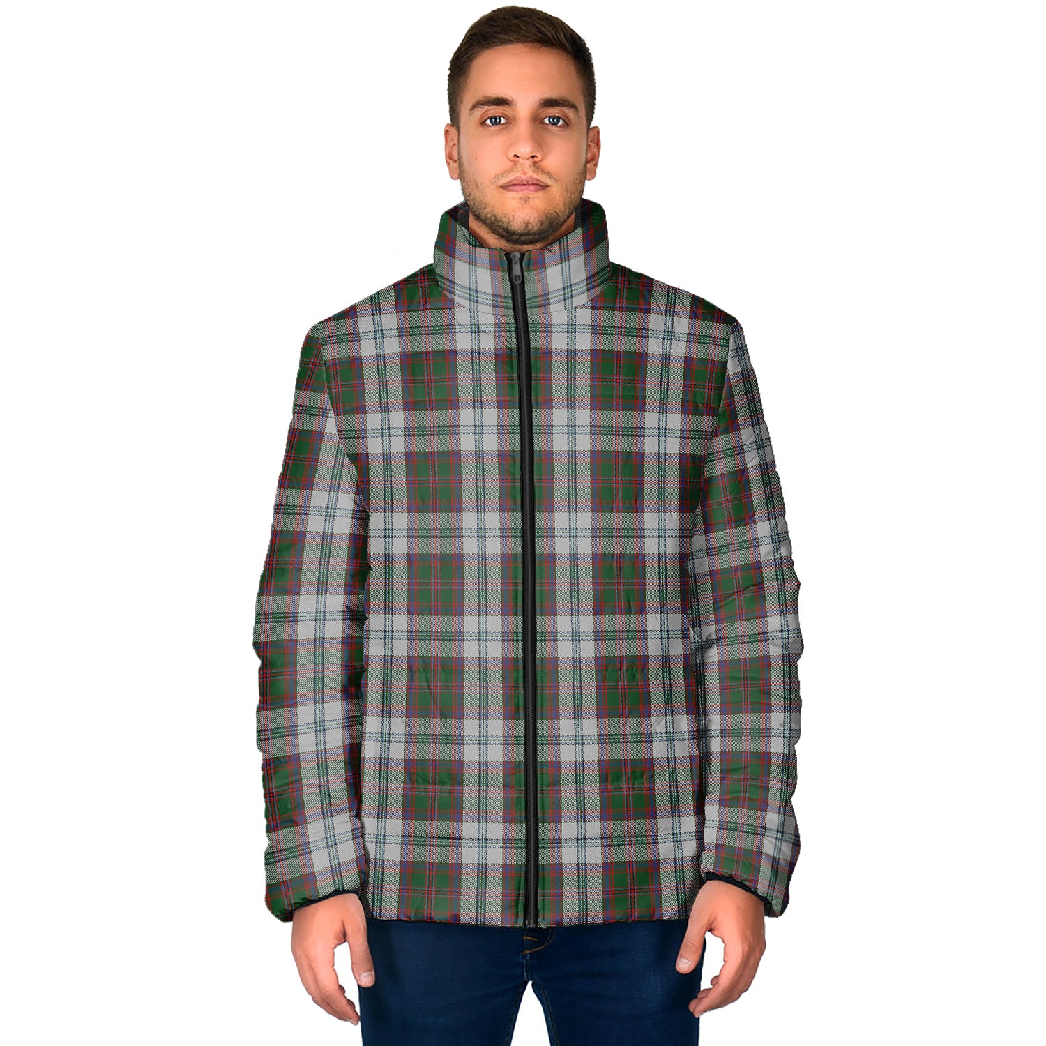 Stewart of Appin Dress Tartan Padded Jacket - Tartan Vibes Clothing