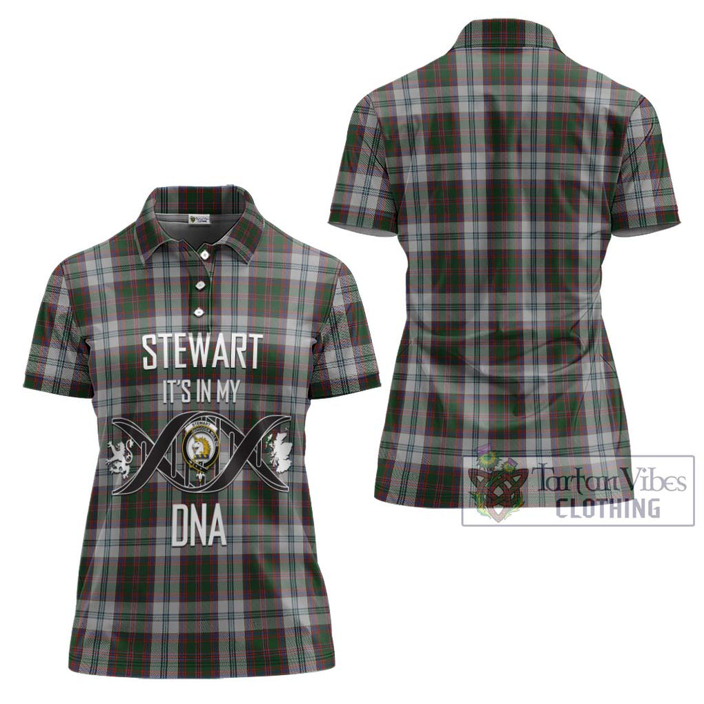 Stewart of Appin Dress Tartan Women's Polo Shirt with Family Crest DNA In Me Style - Tartanvibesclothing Shop