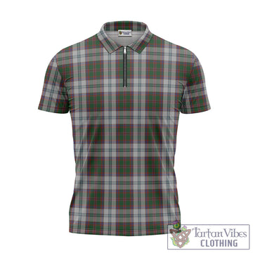 Stewart of Appin Dress Tartan Zipper Polo Shirt