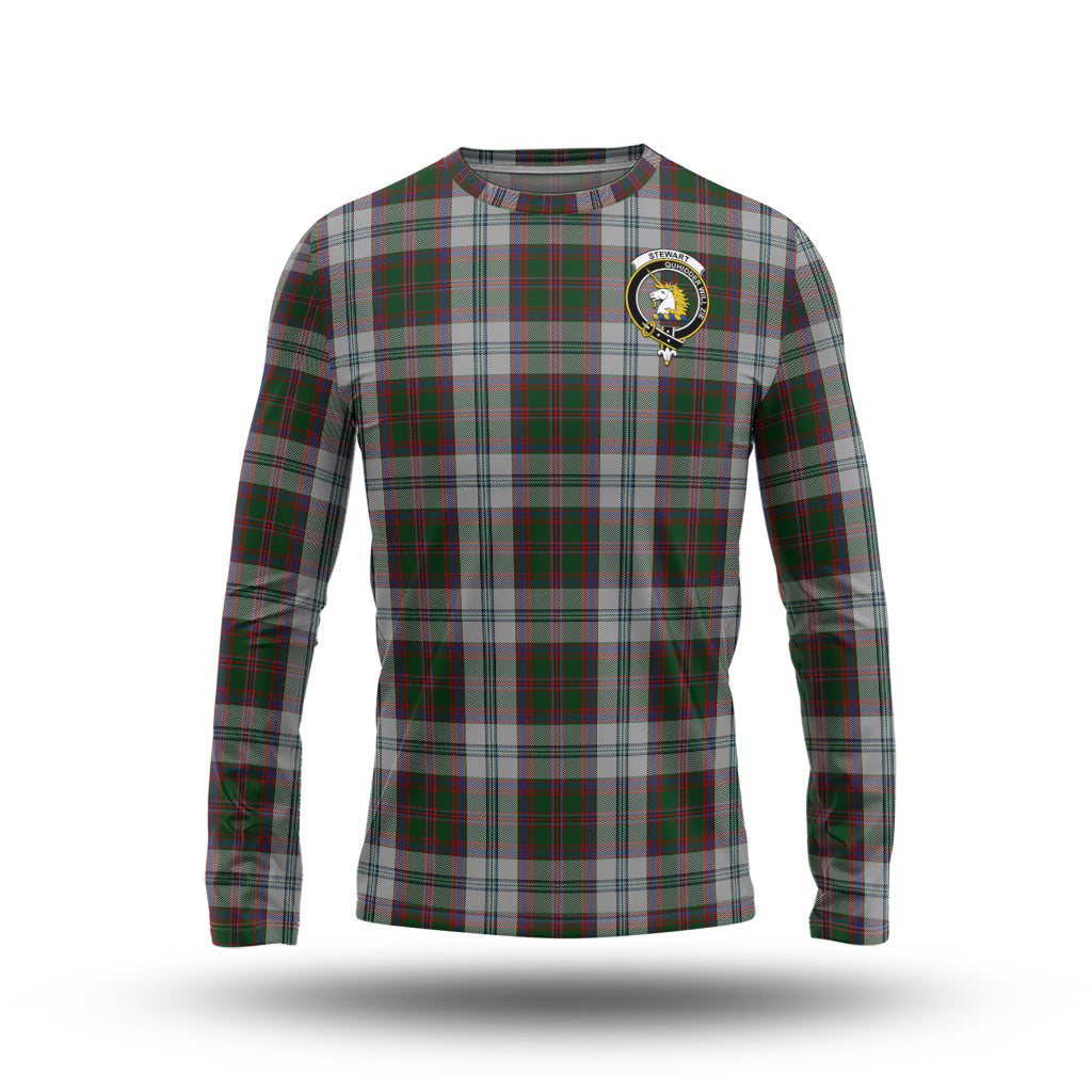 stewart-of-appin-dress-tartan-long-sleeve-t-shirt-with-family-crest