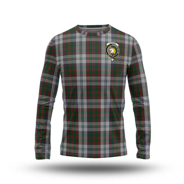 Stewart of Appin Dress Tartan Long Sleeve T-Shirt with Family Crest