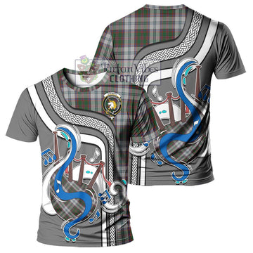 Stewart of Appin Dress Tartan T-Shirt with Epic Bagpipe Style